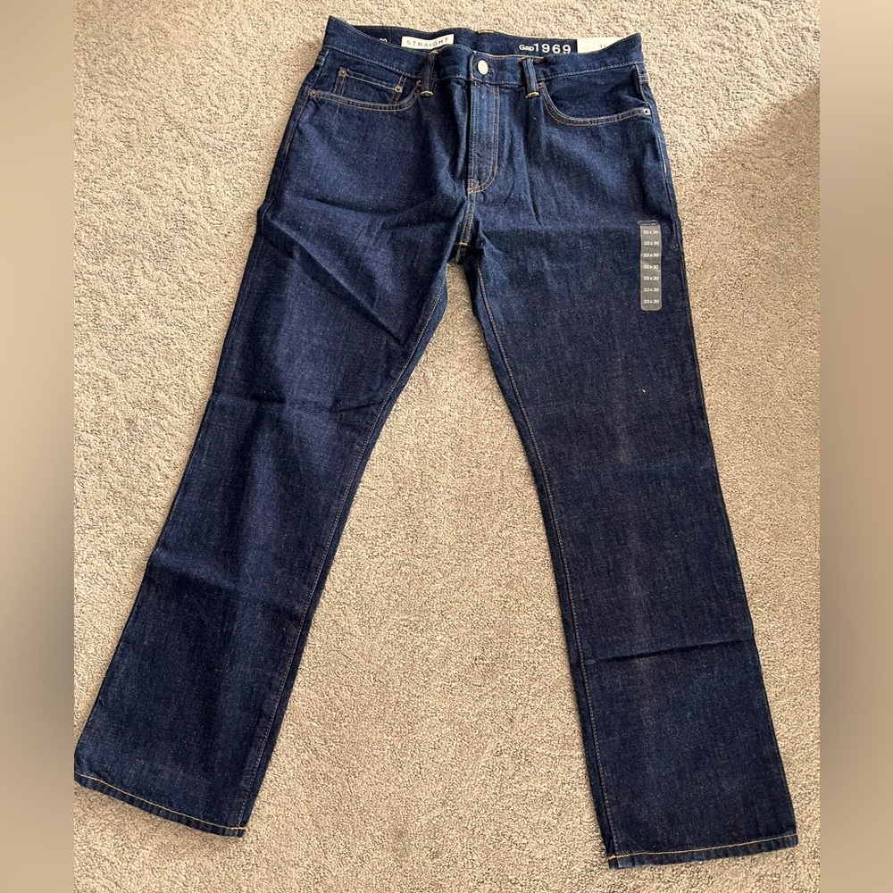 MEN’S NEW 33 x 30  1969 The GAP Mens’s New Jeans All Cotton New with Tags